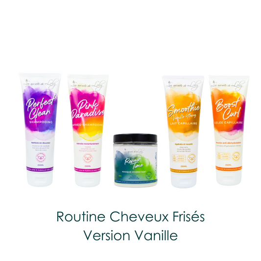 Routine cheveux frisés
