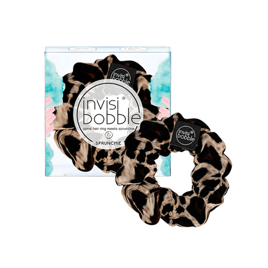 chouchou velour leopard - chouchou cheveu invisibobble - by melanie - 1